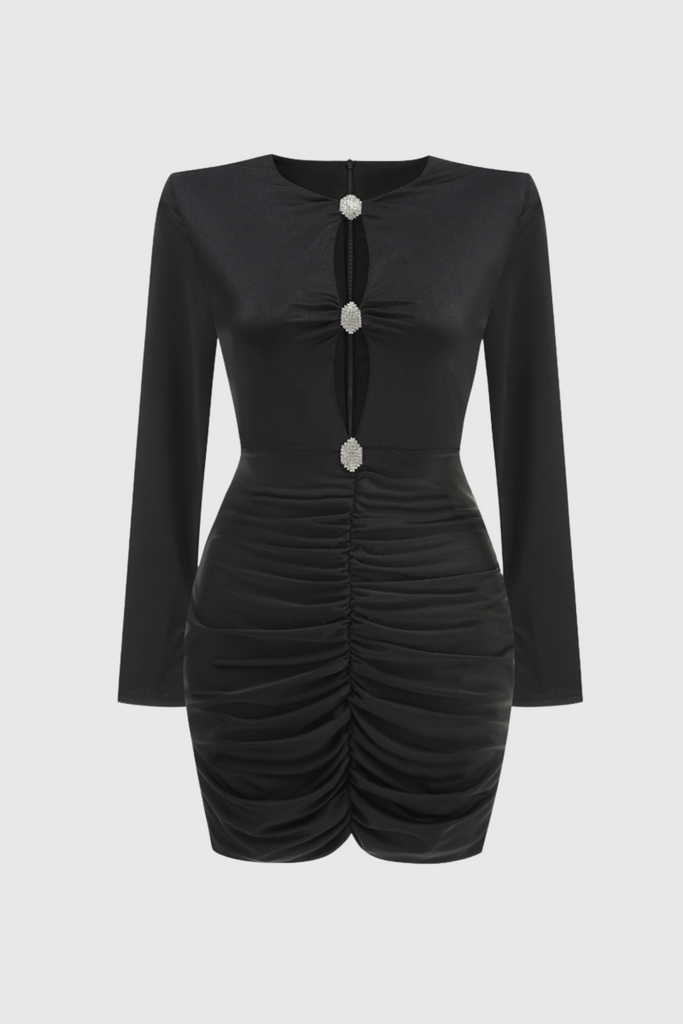 Stylish beautiful dress | Denali Crystal Embellished Cutout Mini Dress - Ideal for special occasions