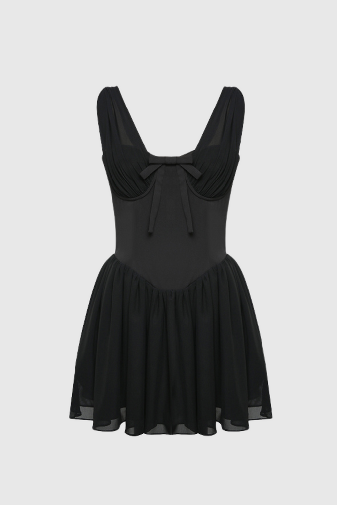 Shop  beautiful dress - Perfect for special occasions | Doers Bow Ruched Mini Dress