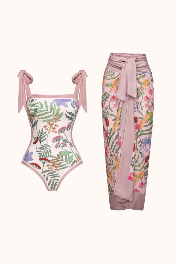Dolly Printed Swimwear Two Piece Set - Stylish beautiful dress for special occasions | Buy Online
