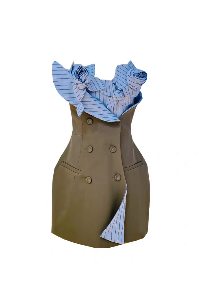 Shop  beautiful dress - Perfect for special occasions | 3D flowers Bustier Mini Dress