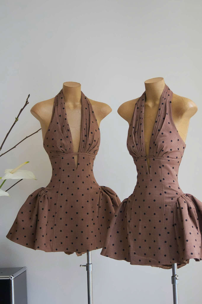 Shop  beautiful dress - Perfect for special occasions | Tiffany Plunge Dot Mini Dress