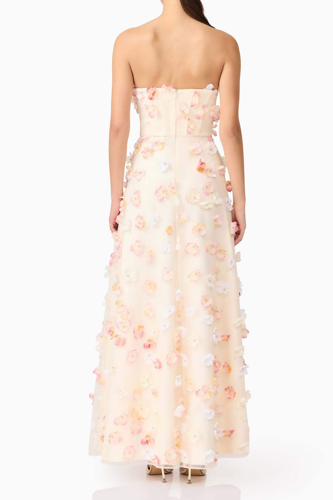 Shop  yellow dress - Perfect for special occasions | Livia Strapless Maxi Dress in Yellow