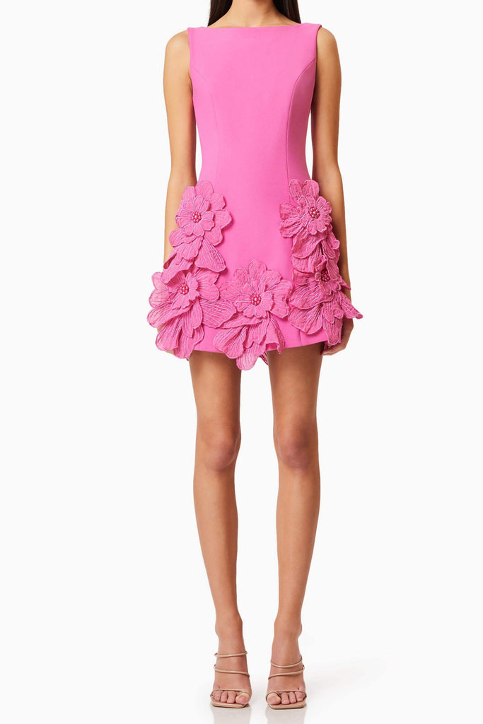Stylish pink dress | Janelle Mini Dress In Pink - Ideal for special occasions