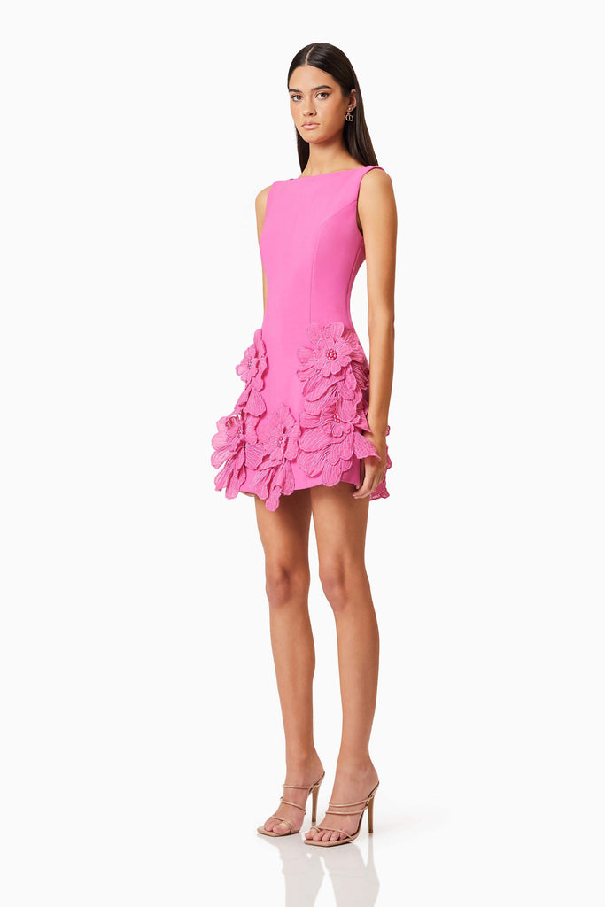 Janelle Mini Dress In Pink - Stylish pink dress for special occasions | Buy Online