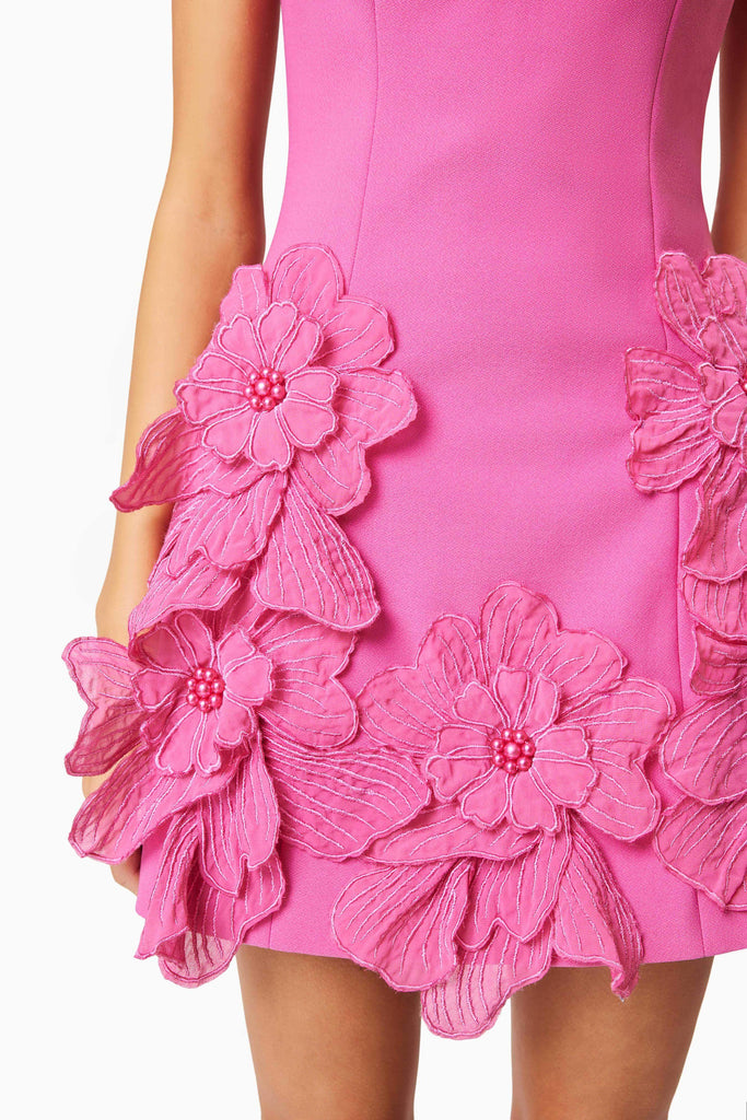 Janelle Mini Dress In Pink - Stylish pink dress for special occasions | Buy Online