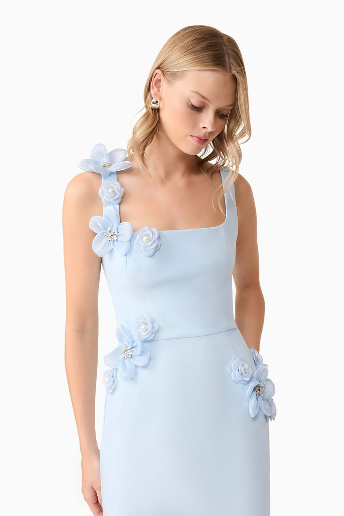 Shop  blue dress - Perfect for special occasions | Chantelle 3D Midi Dress In Blue