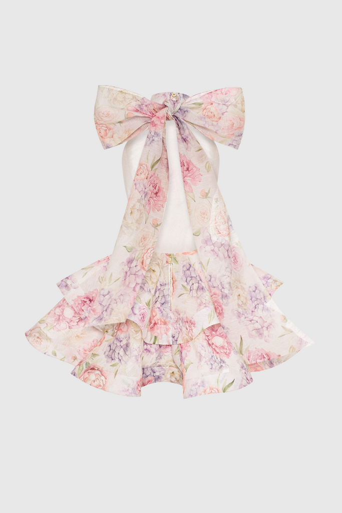 Stylish beautiful dress | Earna Floral Print Halter Mini Dress - Ideal for special occasions