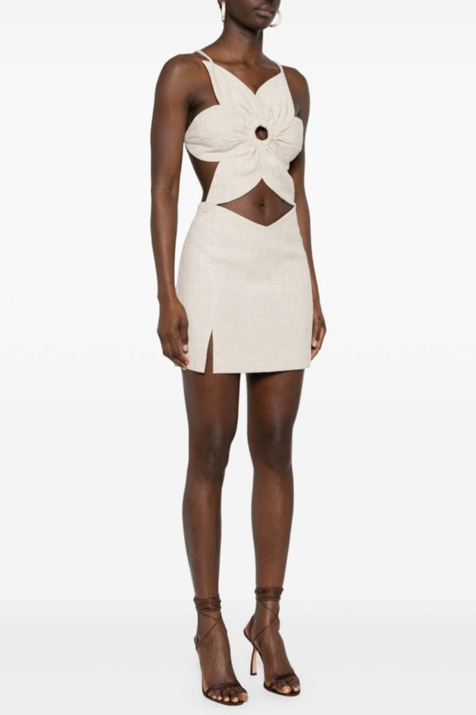 Elena Floral Cutout Mini Dress - Stylish beautiful dress for special occasions | Buy Online