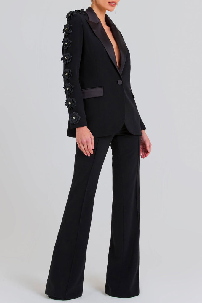 Stylish beautiful dress | Elise Floral Embellished Blazer Two Piece Set - Ideal for special occasions