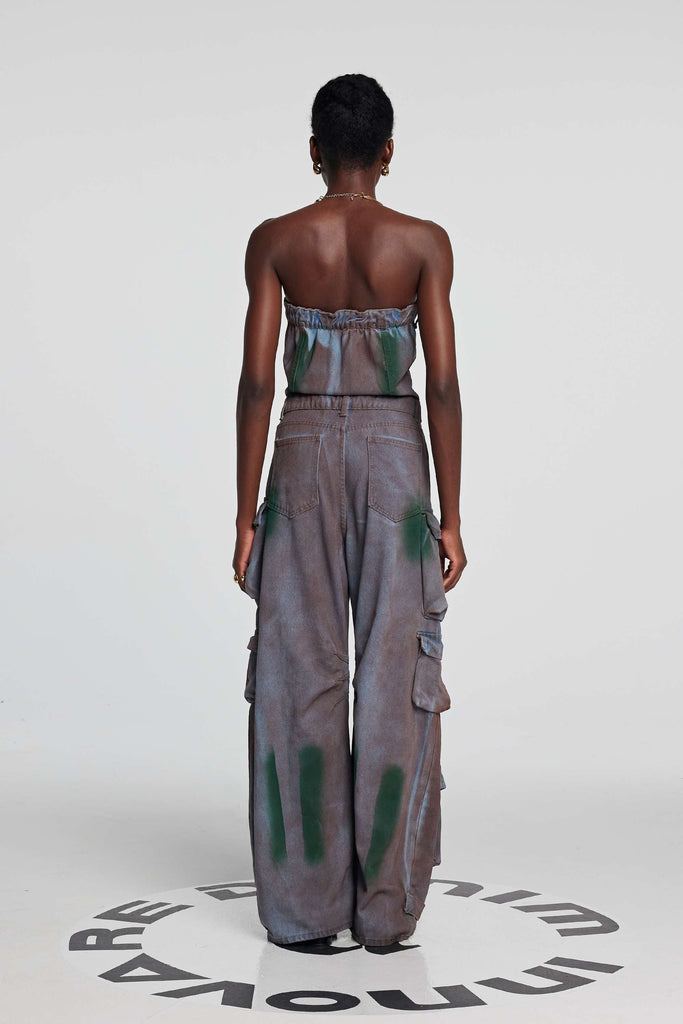 Stylish beautiful dress | Emma Camouflage Denim Jumpsuit - Ideal for special occasions