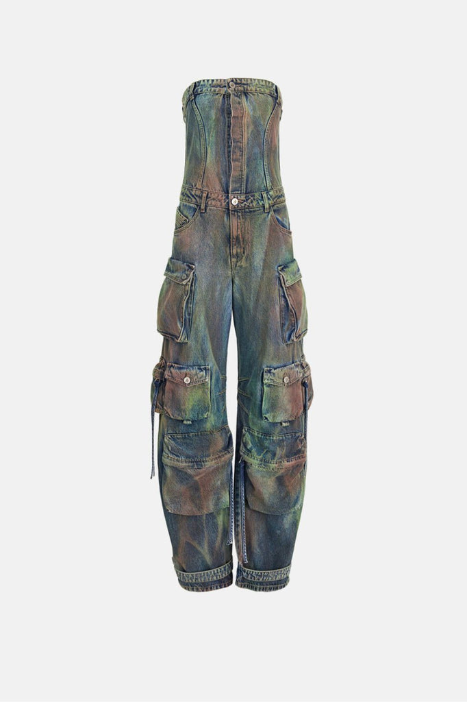 Shop  beautiful dress - Perfect for special occasions | Emma Camouflage Denim Jumpsuit
