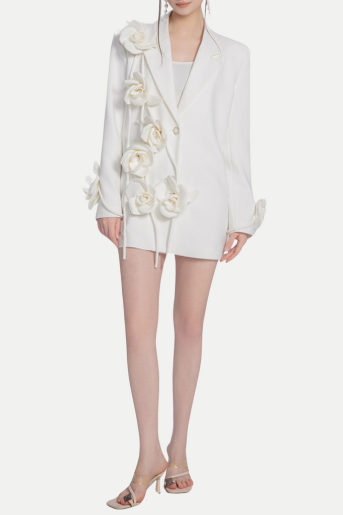 Shop  beautiful dress - Perfect for special occasions | Enira Floral Fringe Blazer