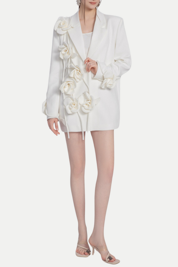 Shop  beautiful dress - Perfect for special occasions | Enira Floral Fringe Blazer