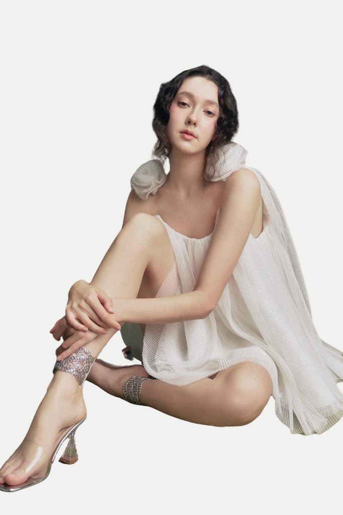 Shop  beautiful dress - Perfect for special occasions | Eorland Floral Chiffon Ruched Mini Dress