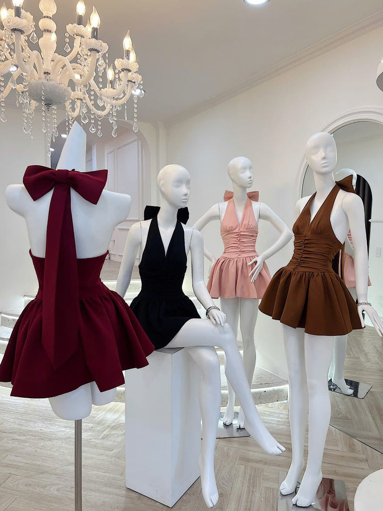 Shop  beautiful dress - Perfect for special occasions | Rizza Halter Mini Dress