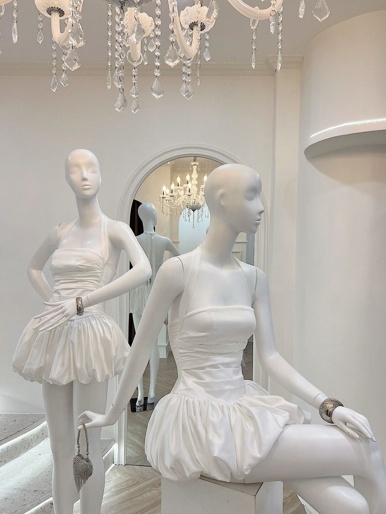 Rosetta Halter Bubble Mini Dress - Stylish beautiful dress for special occasions | Buy Online