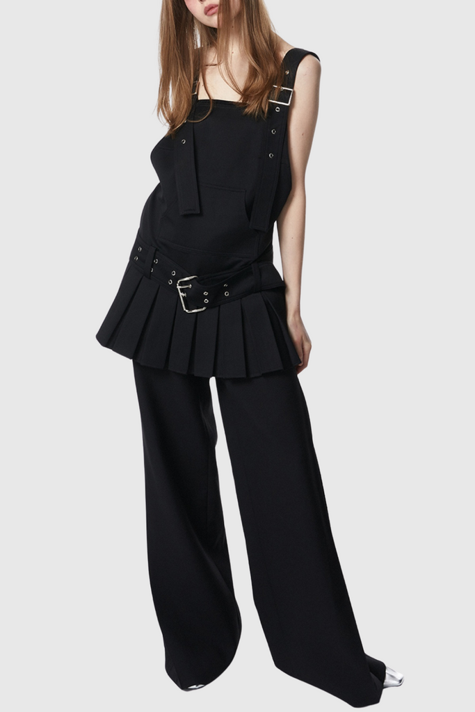 Stylish beautiful dress | Fahri Belted Overall Mini Dress - Ideal for special occasions