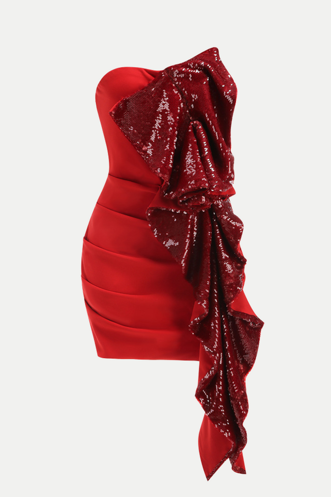 Stylish beautiful dress | Fannie Sequin Strapless Mini Dress - Ideal for special occasions