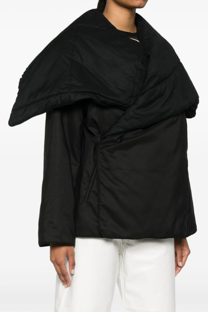 Shop  black dress - Perfect for special occasions | Fern Lapel Padded Jacket - Black