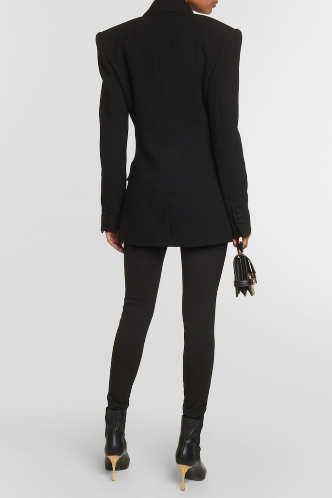 Filitsa Asymmetrical Gold Button Blazer - Stylish beautiful dress for special occasions | Buy Online