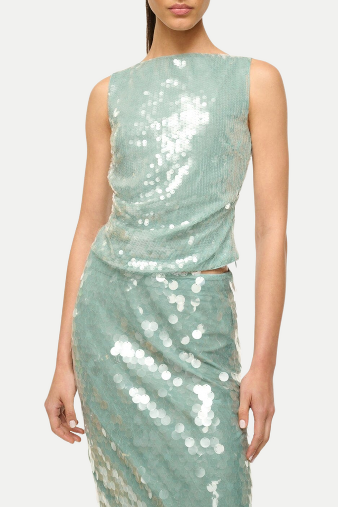 Shop  beautiful midi - Perfect for special occasions | Gawaya Sequin Tulle Midi Skirt