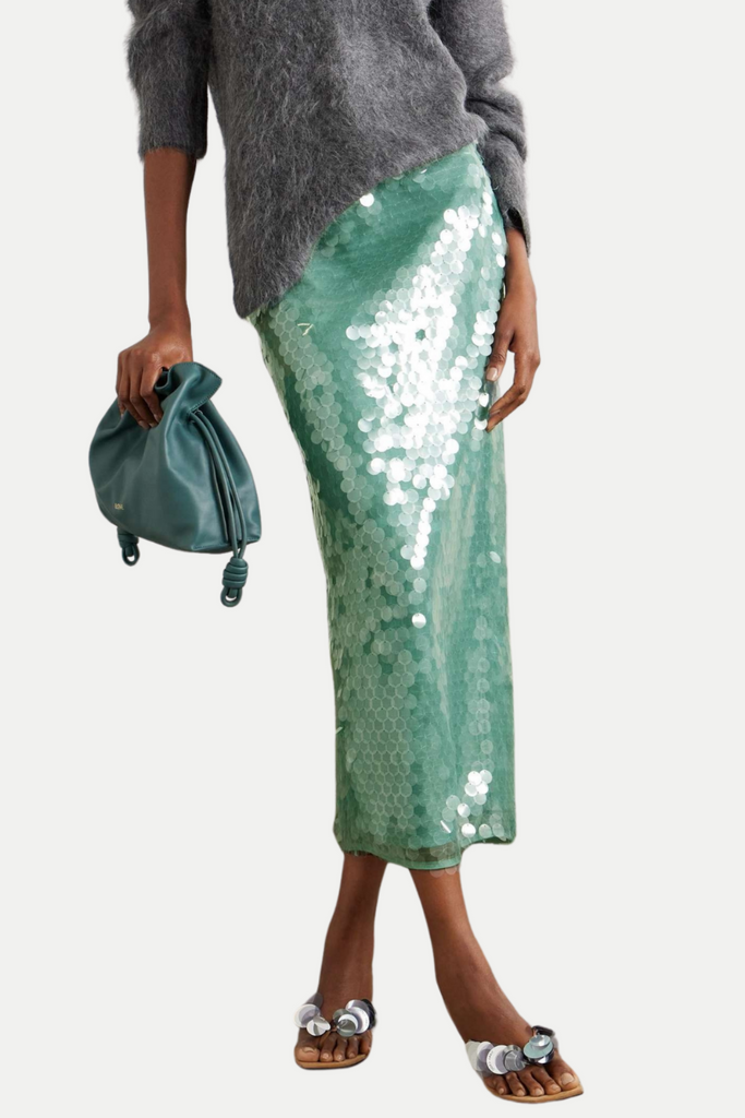 Gawaya Sequin Tulle Midi Skirt - Stylish beautiful midi for special occasions | Buy Online
