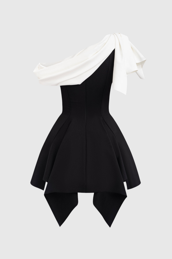 Shop  red dress - Perfect for special occasions | Gerardi Asymmetrical Flared Mini Dress