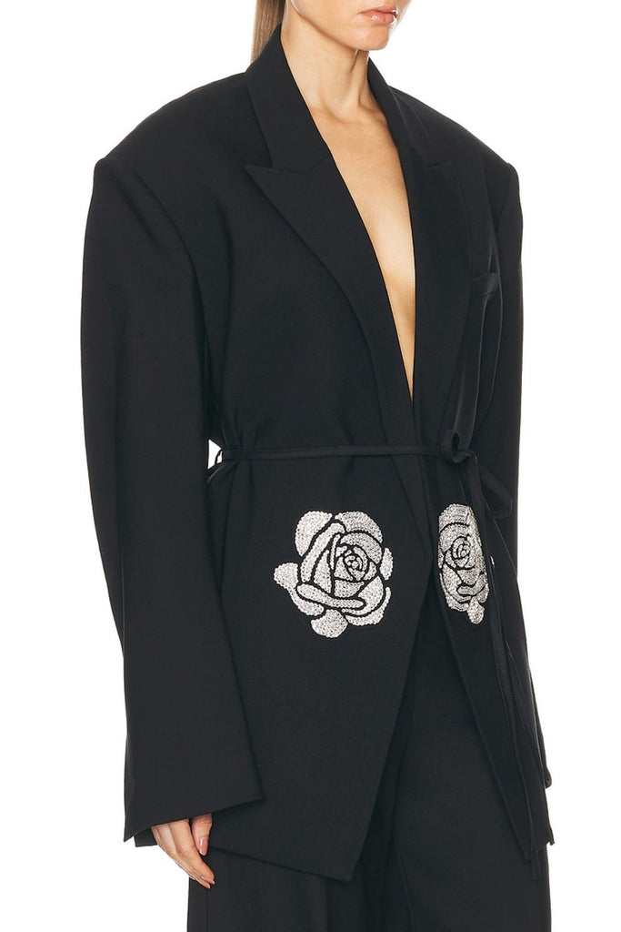 Stylish beautiful dress | Griselda Rose Rhinestone Blazer - Ideal for special occasions