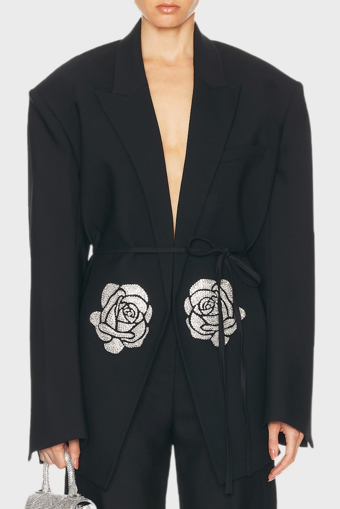 Stylish beautiful dress | Griselda Rose Rhinestone Blazer - Ideal for special occasions