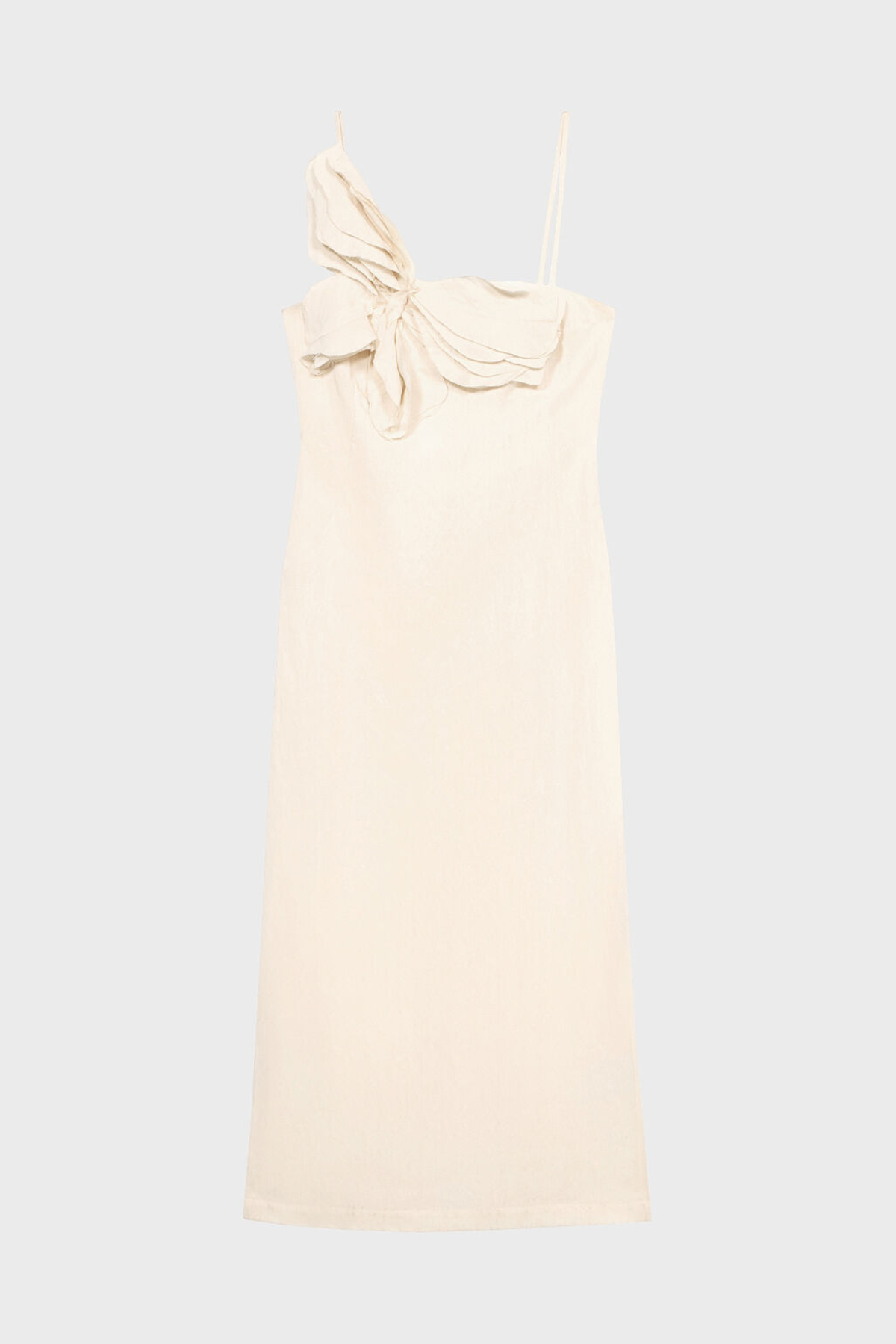 Hanara Floral Appliqué Midi Dress