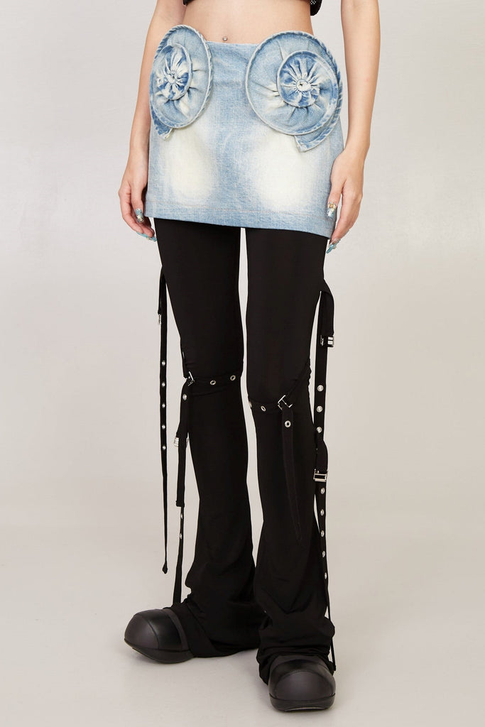 Stylish beautiful dress | Hattie Spiral Denim Skirt - Ideal for special occasions