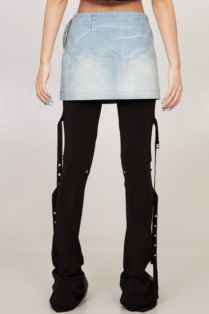 Stylish beautiful dress | Hattie Spiral Denim Skirt - Ideal for special occasions