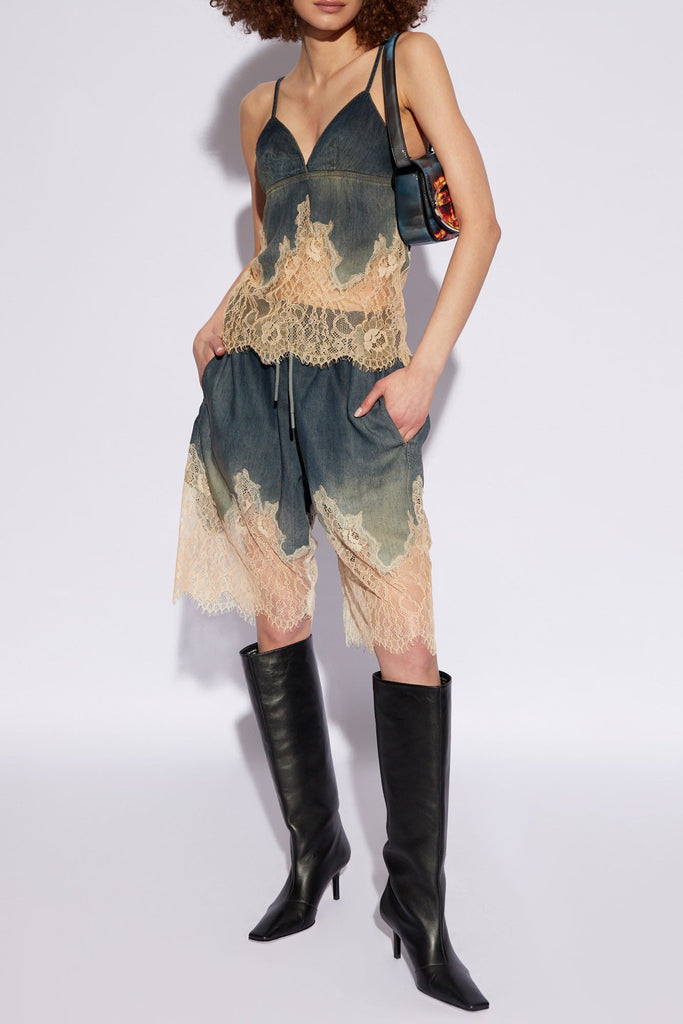 Hayley Lace Patchwork Shorts - Stylish beautiful dress for special occasions | Buy Online