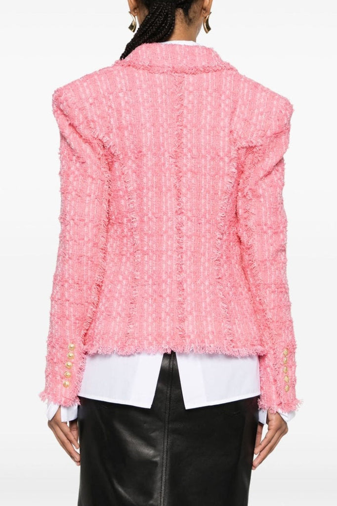 Shop  beautiful dress - Perfect for special occasions | Hazel Gold Buttoned Tweed Jacket