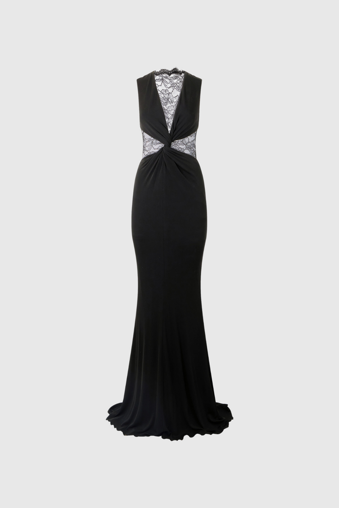 Stylish beautiful dress | Davaa Sleeveless Twist Lace Maxi Dress - Ideal for special occasions