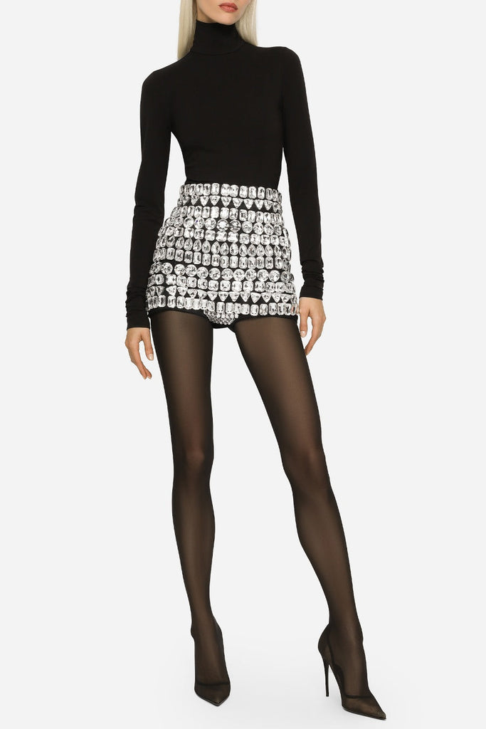 Stylish beautiful dress | Isadora Diamante embellished Micro Shorts - Ideal for special occasions