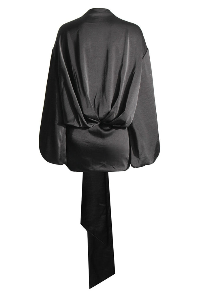 Iseult Lace Up Satin Fringe Mini Dress - Stylish beautiful dress for special occasions | Buy Online