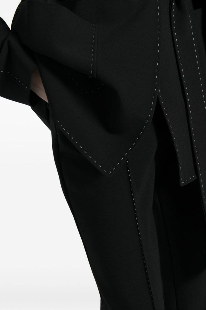 Ishara Stitch Belted Blazer Two Piece Set - Stylish beautiful dress for special occasions | Buy Online