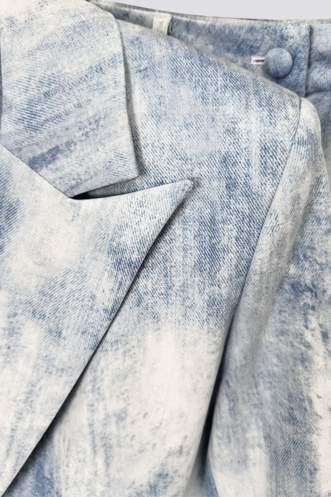 Shop  blue dress - Perfect for special occasions | Isleta Print Blazer Two Piece Set - Blue