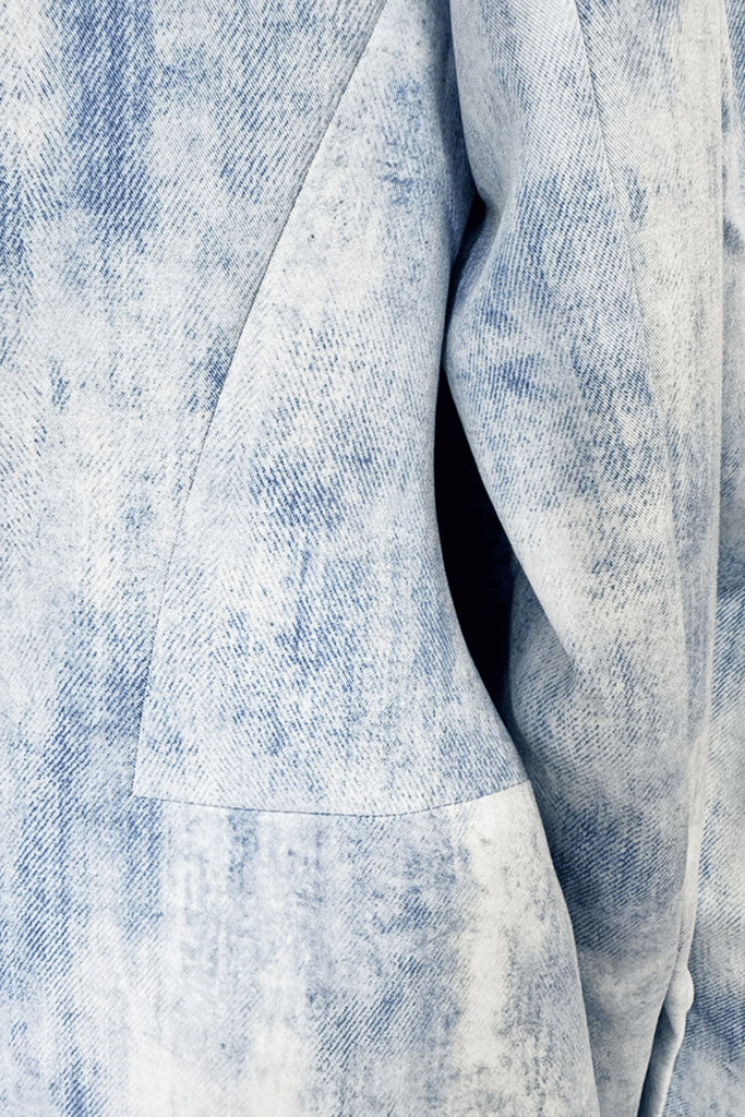 Isleta Print Blazer Two Piece Set - Blue - Stylish blue dress for special occasions | Buy Online