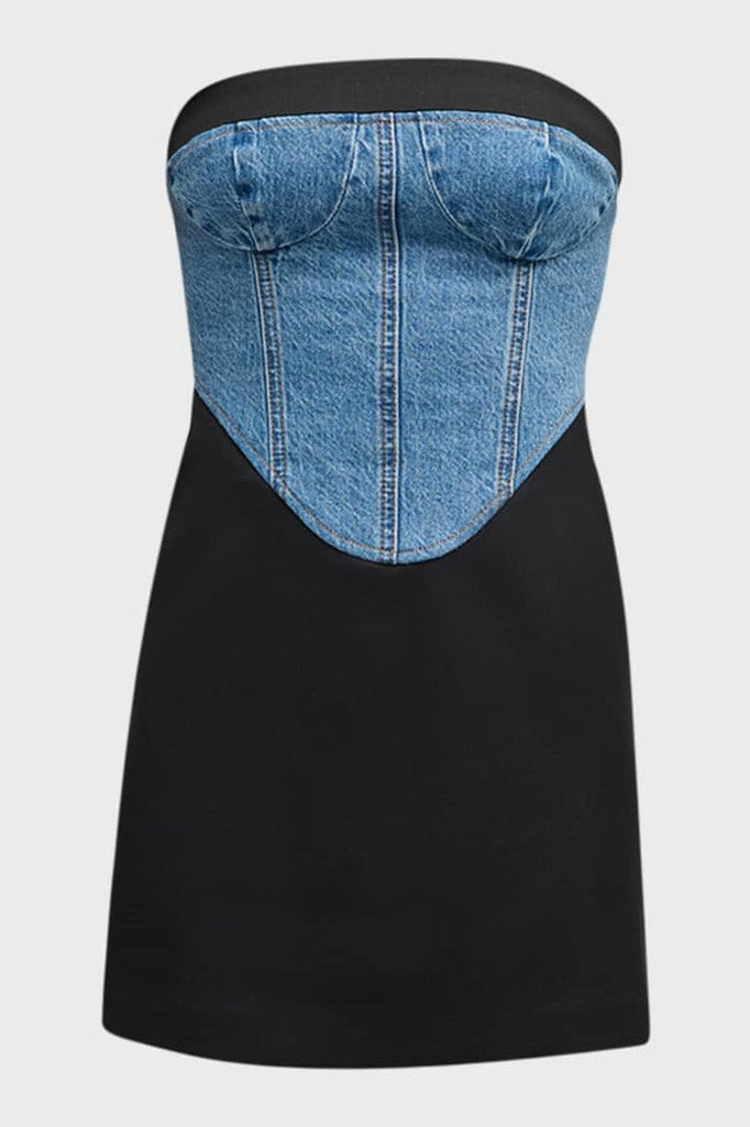 Shop  beautiful dress - Perfect for special occasions | Jaelyn Patchwork Denim Mini Dress
