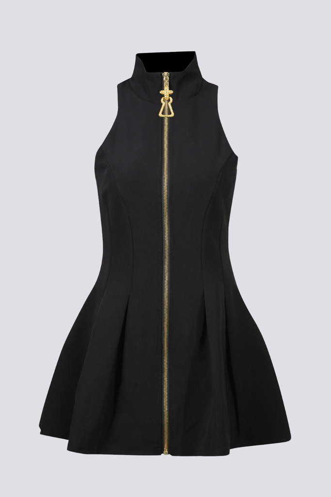 Shop  beautiful dress - Perfect for special occasions | jessica Zipper Sleeveless Mini Dress