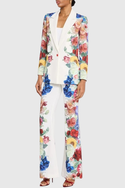 Jase Floral Print Blazer & Trousers Set