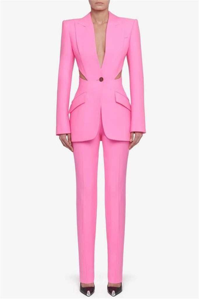 Jayde Slashed Single-Breasted Blazer Set - Stylish beautiful dress for special occasions | Buy Online