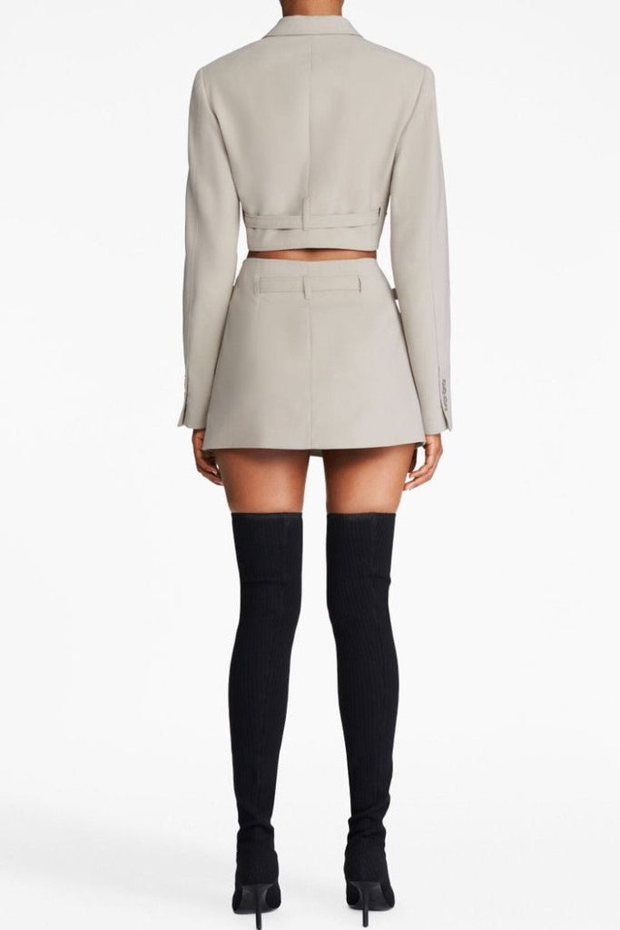 Stylish beautiful mini | Jayla Mini Skirt - Grey - Ideal for special occasions