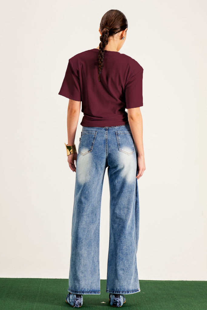 Shop  red dress - Perfect for special occasions | Jemma Ruch Twist T Shirt In Red