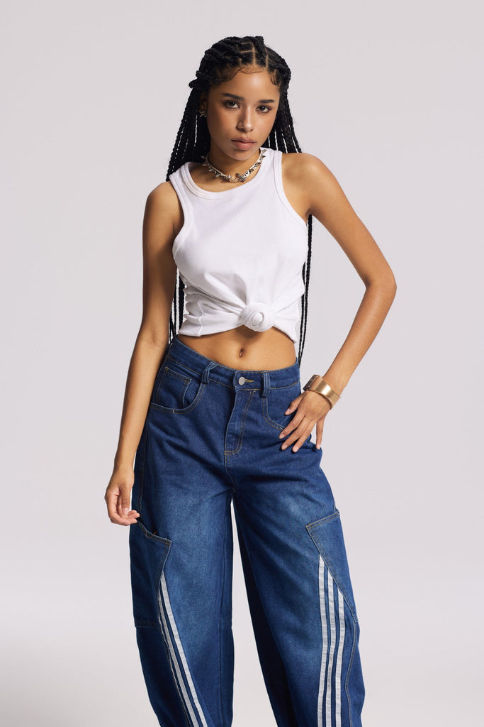 Shop  white dress - Perfect for special occasions | Jemma Twist Sleeveless Knit Top In White