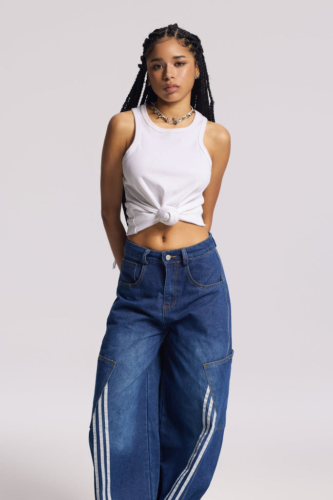 Stylish white dress | Jemma Twist Sleeveless Knit Top In White - Ideal for special occasions