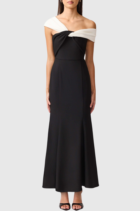 Josela Off Shoulder Knot Maxi Dress