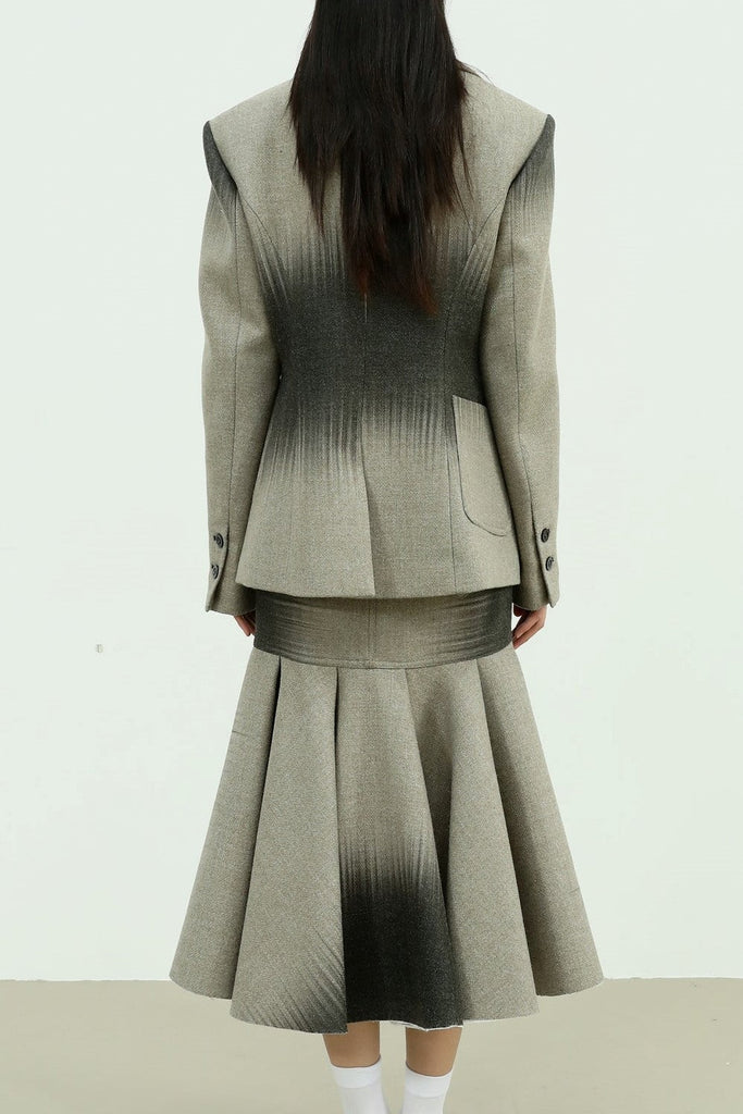 Stylish beautiful dress | Juliana Printing Quilted Skirt - Ideal for special occasions